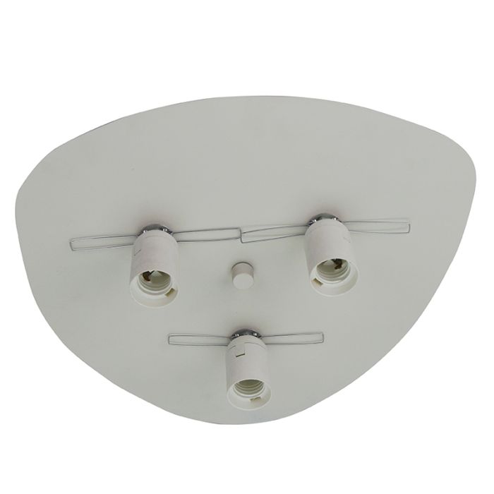 Faretto da soffitto crema metallo, Leilani