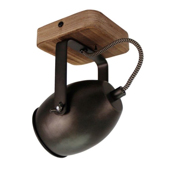 Faretto da soffitto nero vintage, Chanice
