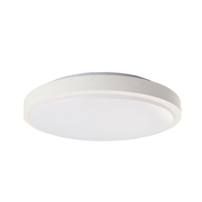 Plafoniera bianca in plastica, Kos, 16W, 3000K LED
