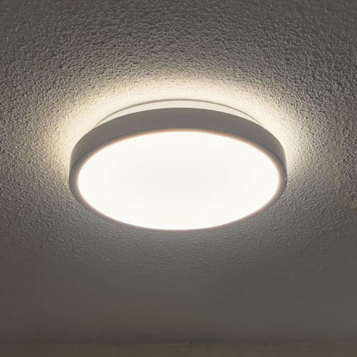 Plafoniera bianca in plastica, Kos, 16W, 3000K LED