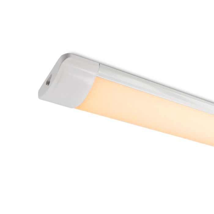 Regletta LED 60 cm collegabile Enrique, 20w, 3000K