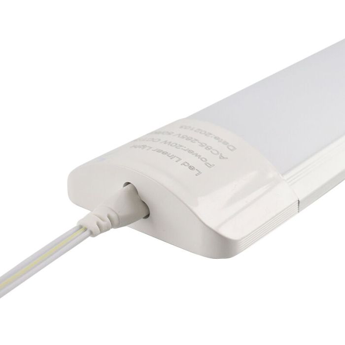 Regletta LED 60 cm collegabile Enrique, 20w, 6500K
