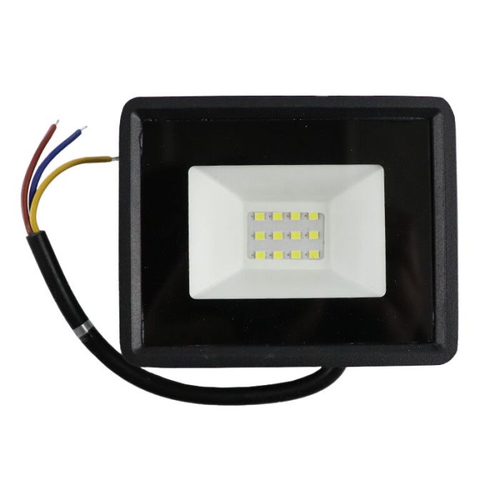 Riflettore nero in plastica, Boaz, 10W, 6500K LED, IP66