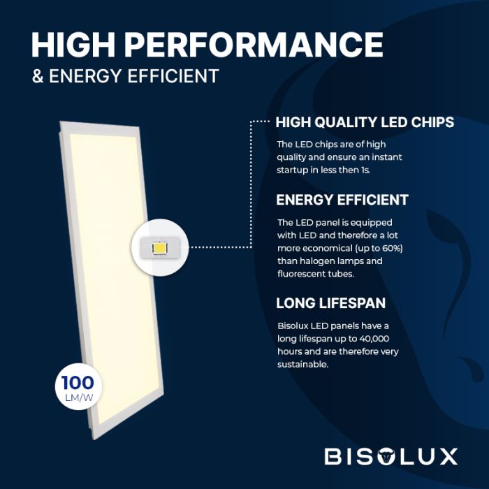 Pannello LED 30x120 cm, 48W, 6500K