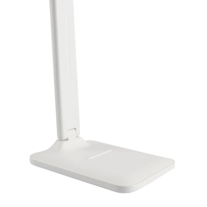 Lampada da scrivania bianca in plastica, Danila, 5W, colore regolabile LED, controllo touch
