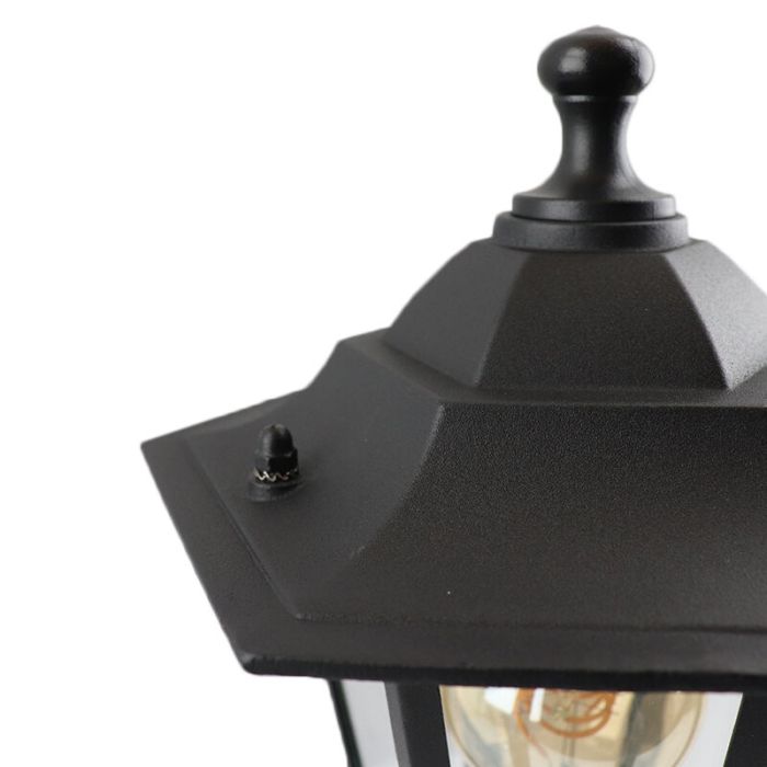 Lampada da esterno nera in alluminio, Alieke, IP44