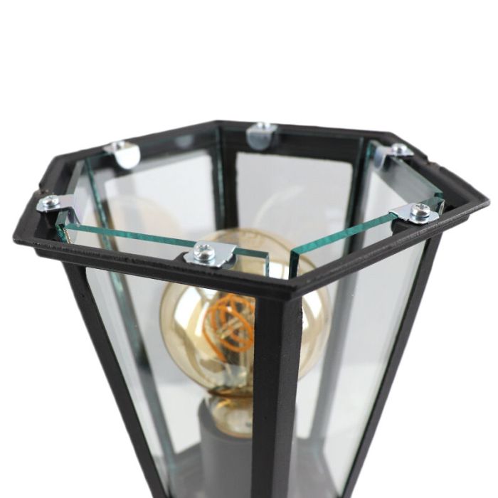 Lampada da esterno nera in alluminio, Alieke, IP44