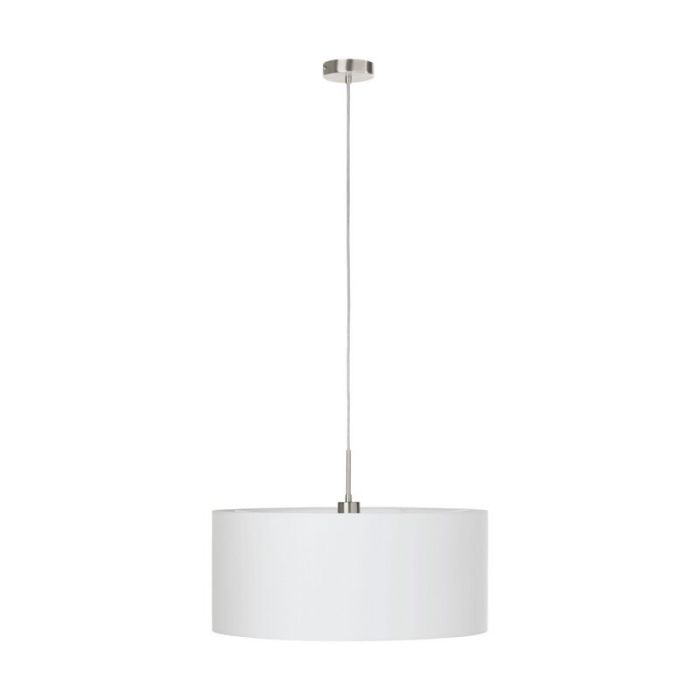 Lampada a sospensione bianca in tessuto, Abano