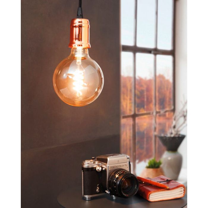 Lampada a sospensione in rame metallo, Christel