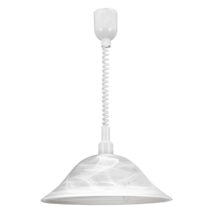 Lampada a sospensione bianca in vetro, Klaas