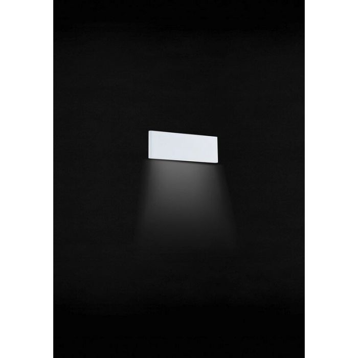 Applique da parete bianca in alluminio, Rick, 4W, 3000K LED