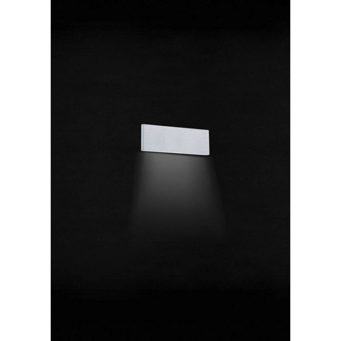Applique da parete in nichel in alluminio, Rick, 4W, 3000K LED