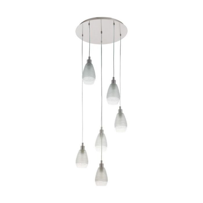 Lampada a sospensione in nichel in vetro, Kik