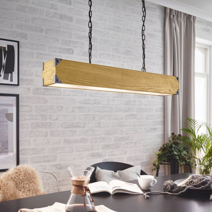 Lampada a sospensione in legno, Katrijn
