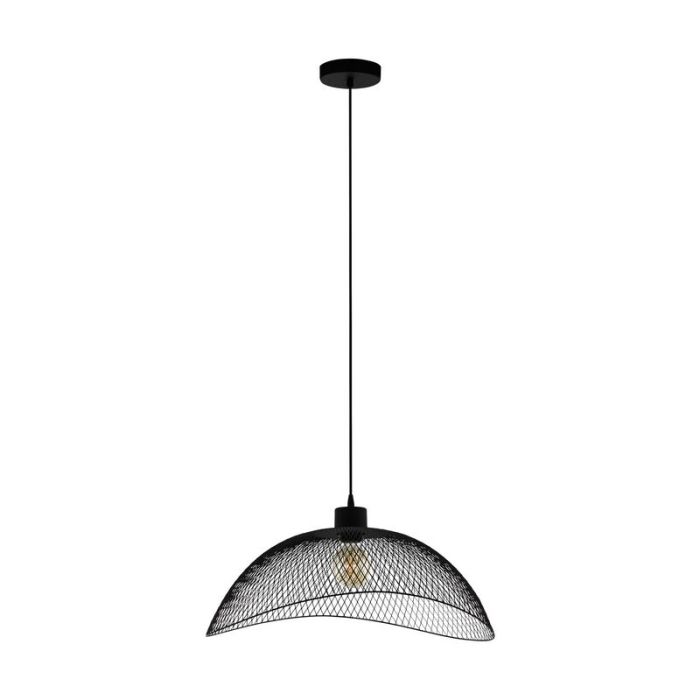 Lampada a sospensione nera in acciaio, Ritish