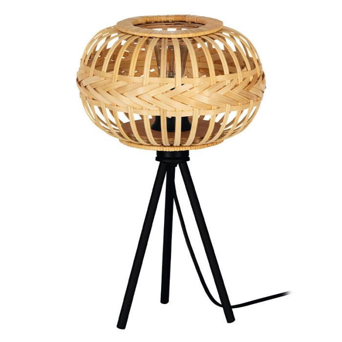 Lampada da tavolo marrone metallo, Firenze, con interruttore