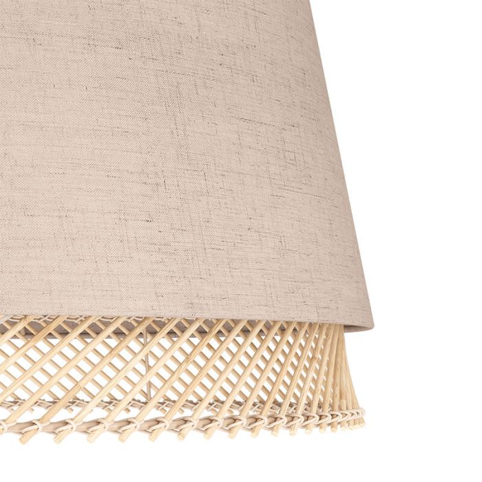 Plafoniera beige in tessuto, Ruby
