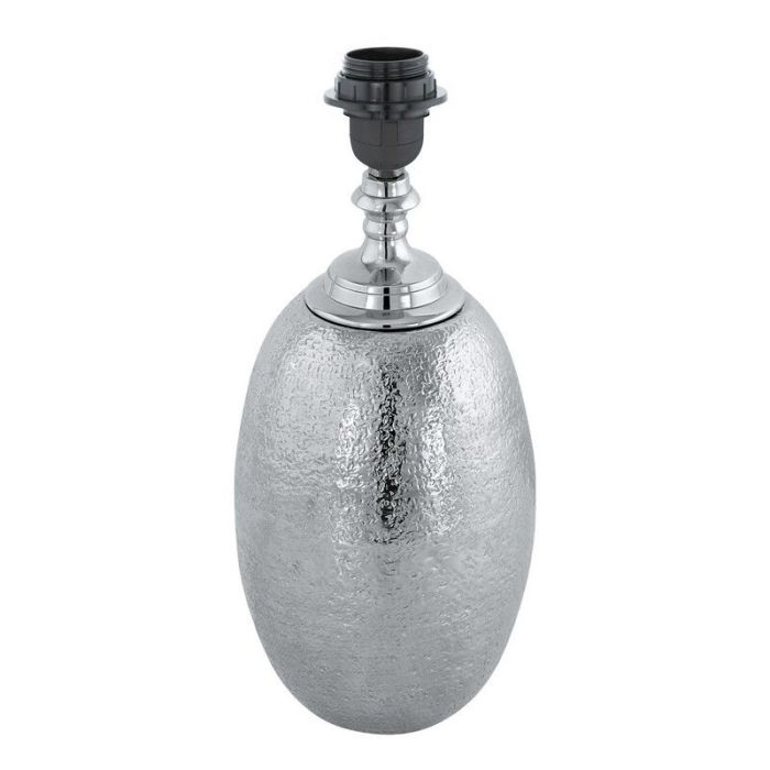Lampada da tavolo senza paralume in nichel in alluminio, Abdel, con interruttore