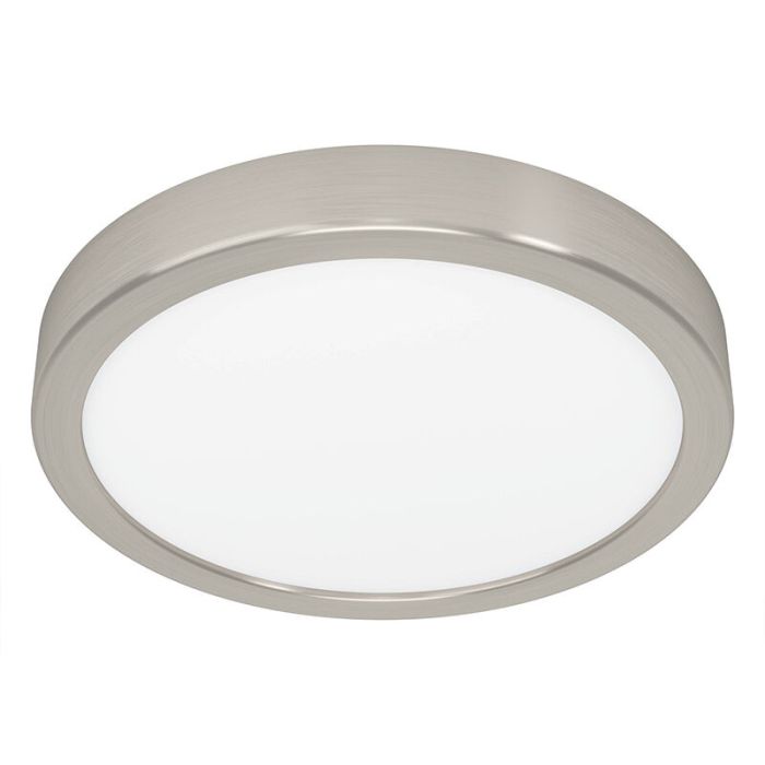 Plafoniera in nichel in acciaio, Geraldo, 17W, 3000K LED