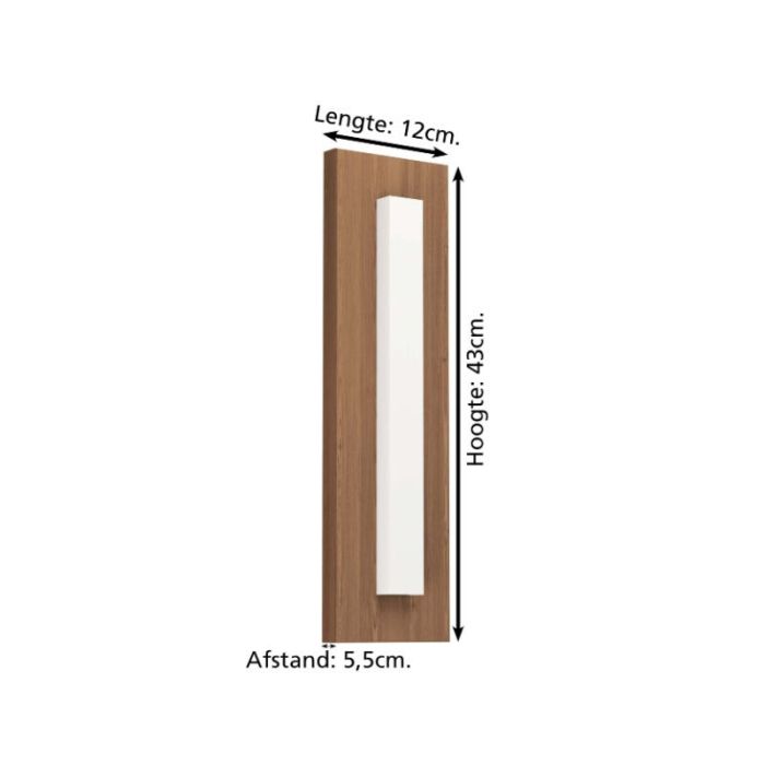 Lampada da esterno marrone in alluminio, Bernardo, 7W, 3000K LED, IP44