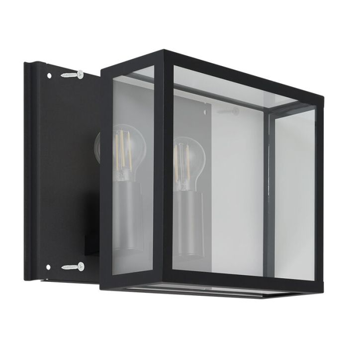 Lampada da esterno nera in alluminio, Alihan, IP44