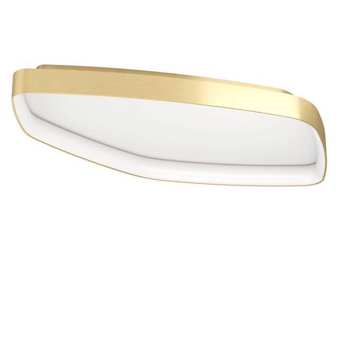 Plafoniera dorata in alluminio, Samson, 25,2W, 3000K LED