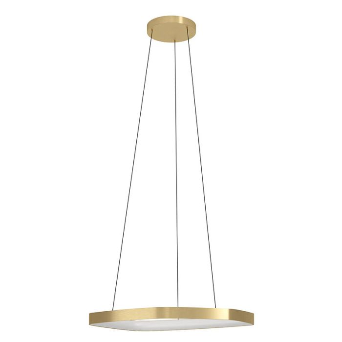 Lampada a sospensione dorata in alluminio, Samson, 25,2W, 3000K LED