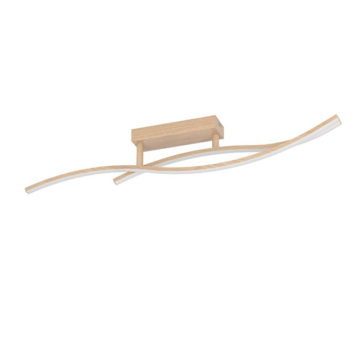 Lampada da soffitto marrone in acciaio, Tevin, 12W, 4000K LED