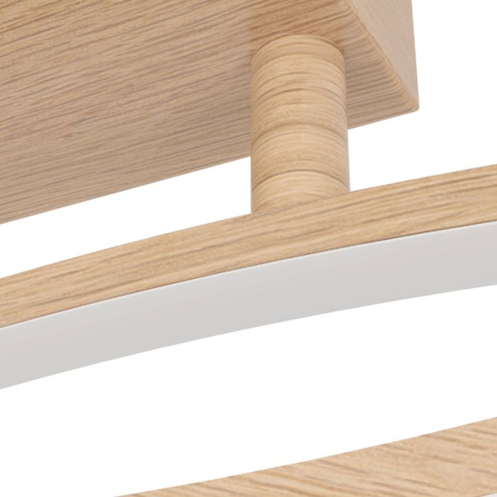 Lampada da soffitto marrone in acciaio, Tevin, 12W, 4000K LED