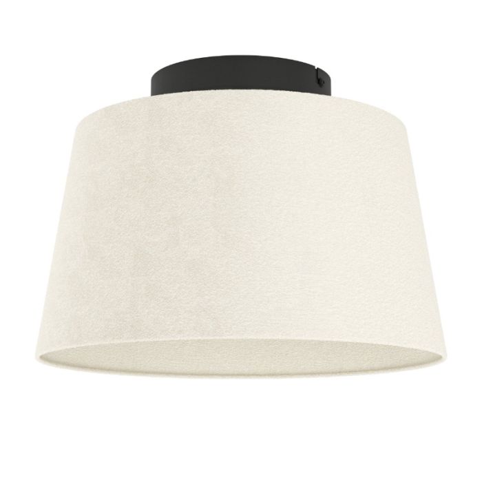 Lampada da soffitto nera in tessuto, Siham