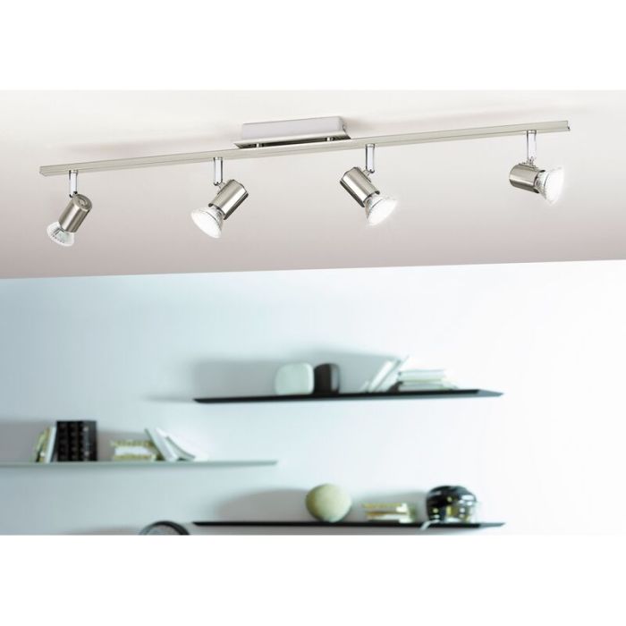 Faretto da soffitto cromato in acciaio, Tjisse