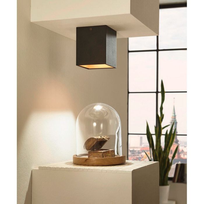 Plafoniera dorata in alluminio, Dahne, 3W, 3000K LED