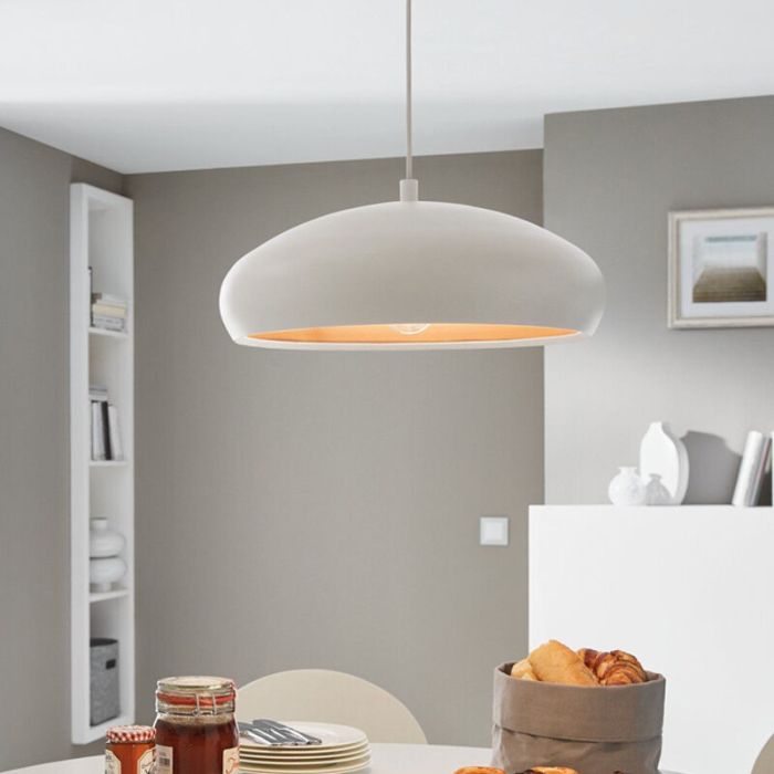 Lampada a sospensione semisfera in rame metallo, Egine