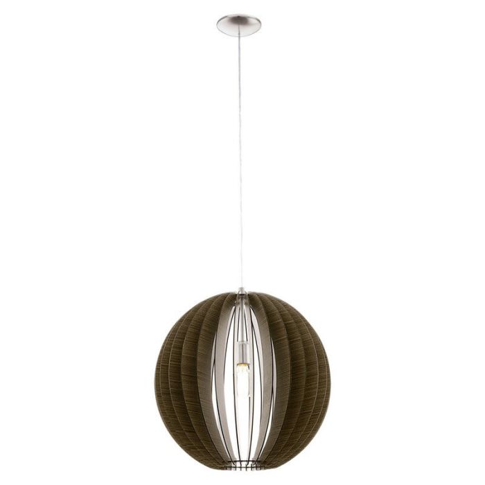 Lampada a sospensione marrone in legno, Bergama