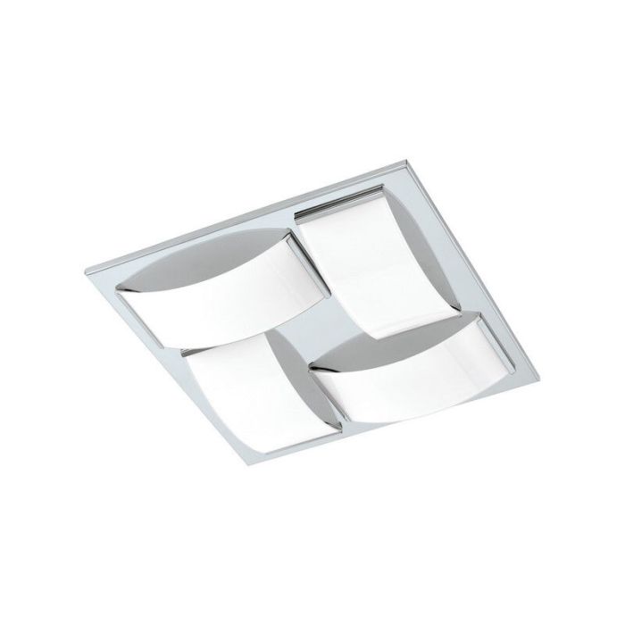 Applique da parete cromata in vetro, Almina, 5W, 3000K LED, IP44