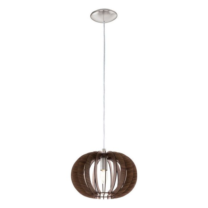 Lampada a sospensione marrone in legno, Kiran