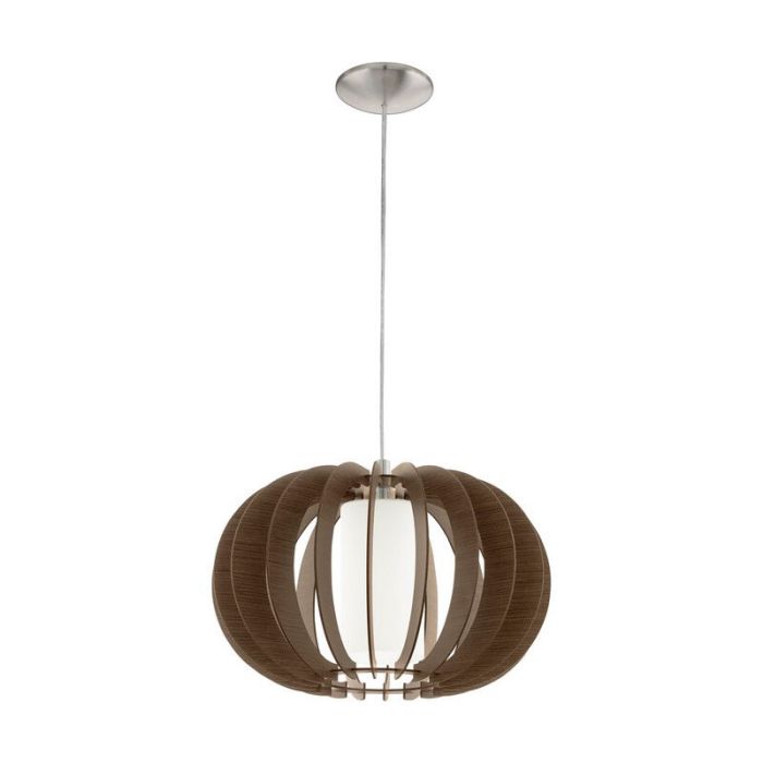Lampada a sospensione marrone in legno, Kiran