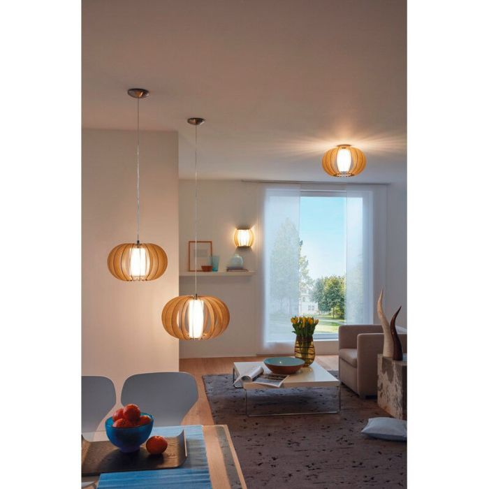 Lampada da soffitto legno rustica, Kiran
