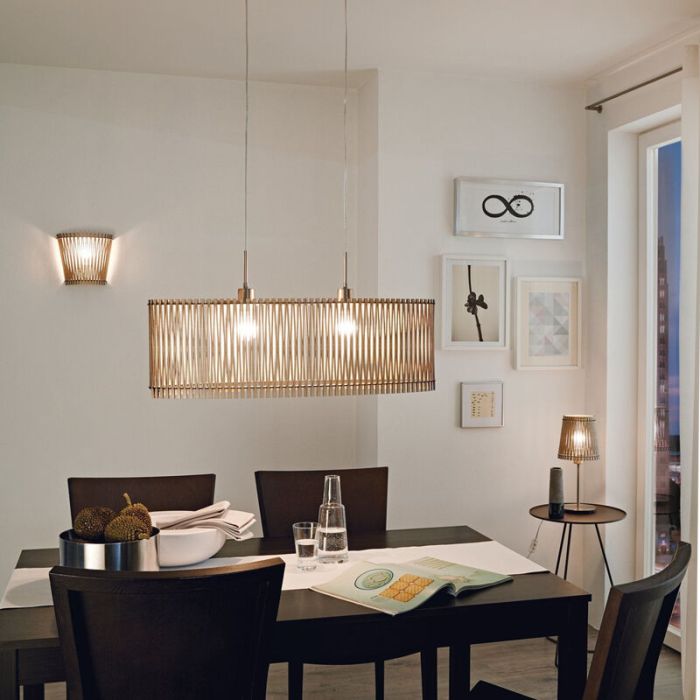 Lampada a sospensione in legno, Berry