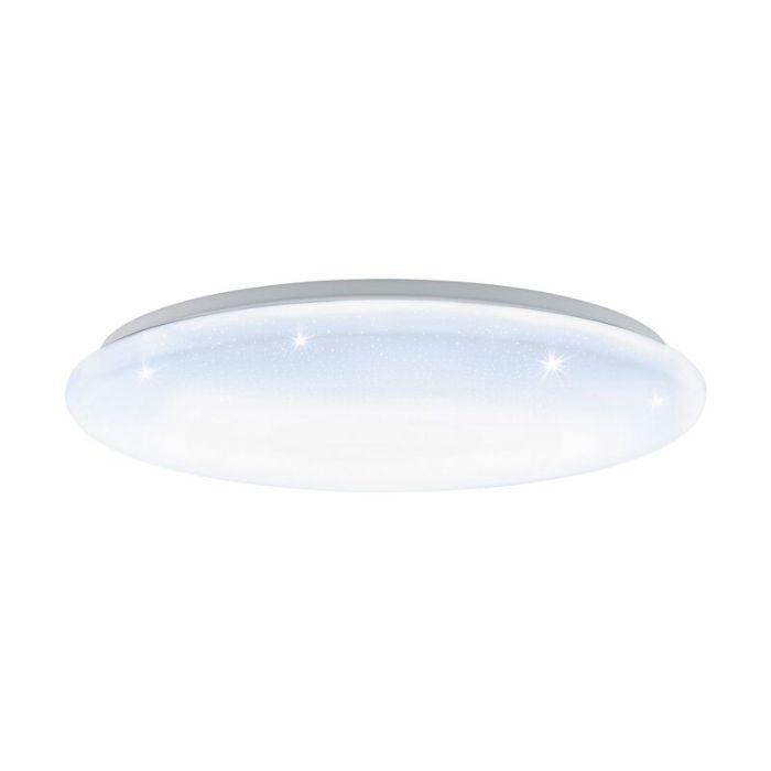 Plafoniera bianca in acciaio, Patryk, 40W, white switch LED