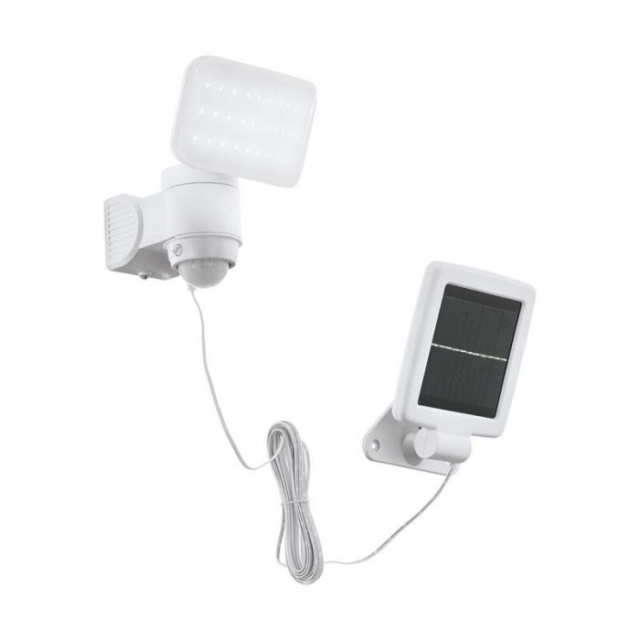 Applique da esterno solare bianca in plastica, Frits, 5W, 6500K LED, IP44