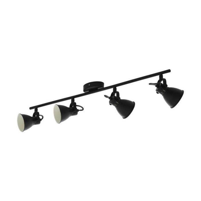 Faretto da soffitto nero in acciaio, Tinke