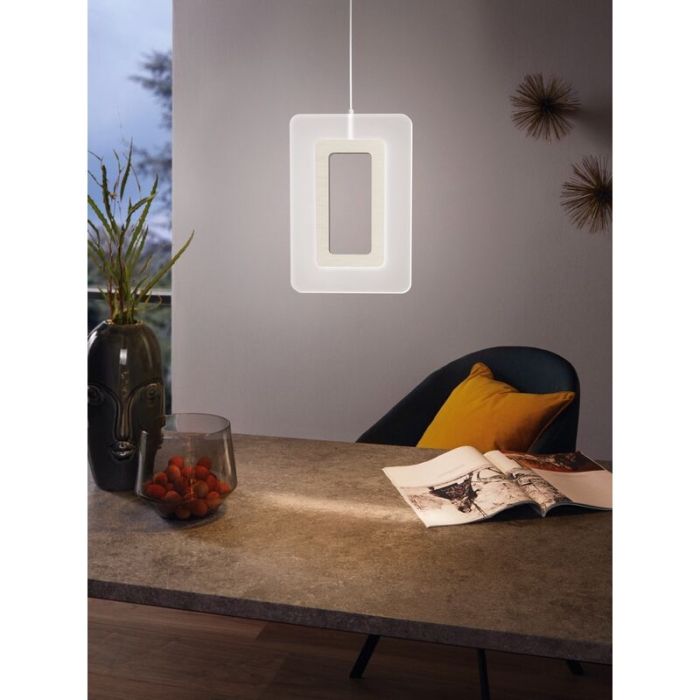 Lampada a sospensione in nichel in plastica, Niels, 5W, 3000K LED