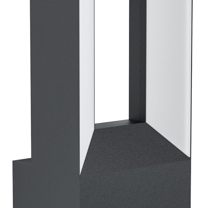 Applique da esterno con sensore di movimento nera in alluminio, Larisa, 5W, 3000K LED, IP44