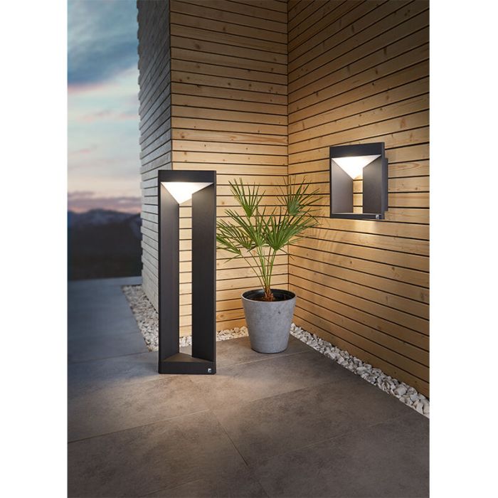 Lampada da esterno nero in alluminio, Lyke, 10W, 3000K LED, IP54