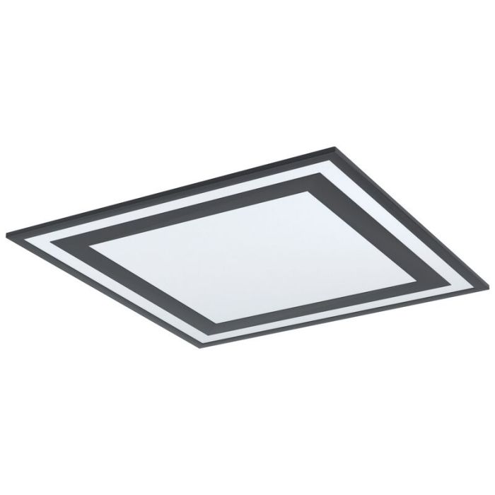 Plafoniera nera in alluminio, Tirzah, 36W, 4000K LED