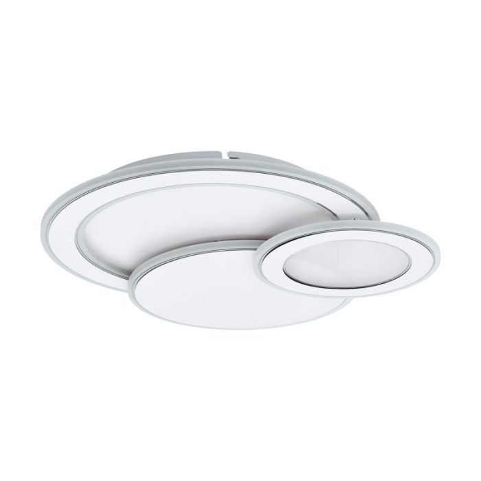 Plafoniera cromata in acciaio, Everdina, 11W, colore regolabile LED