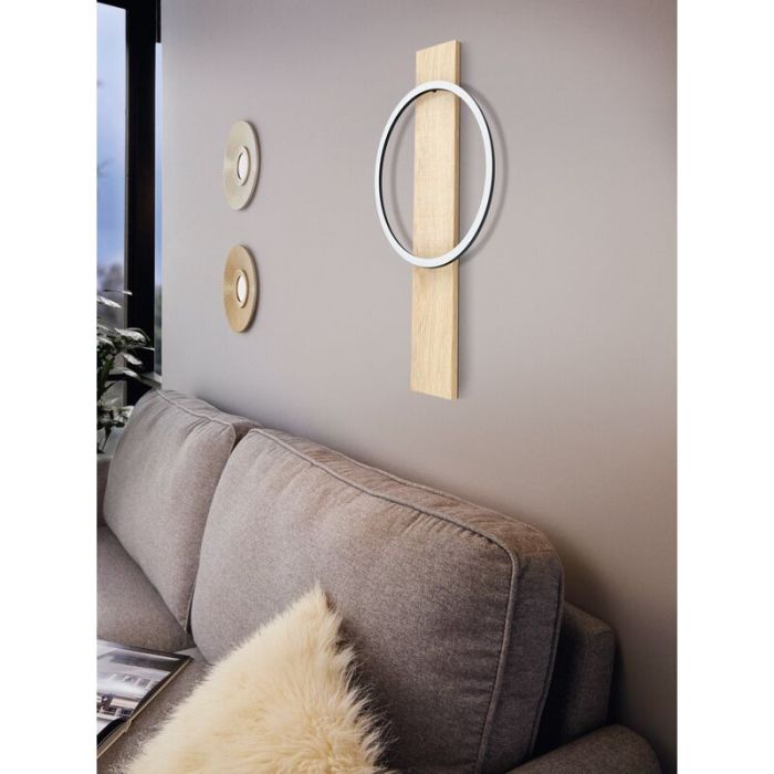 Applique da parete in legno marrone, Annebel, 12W, 3000K LED