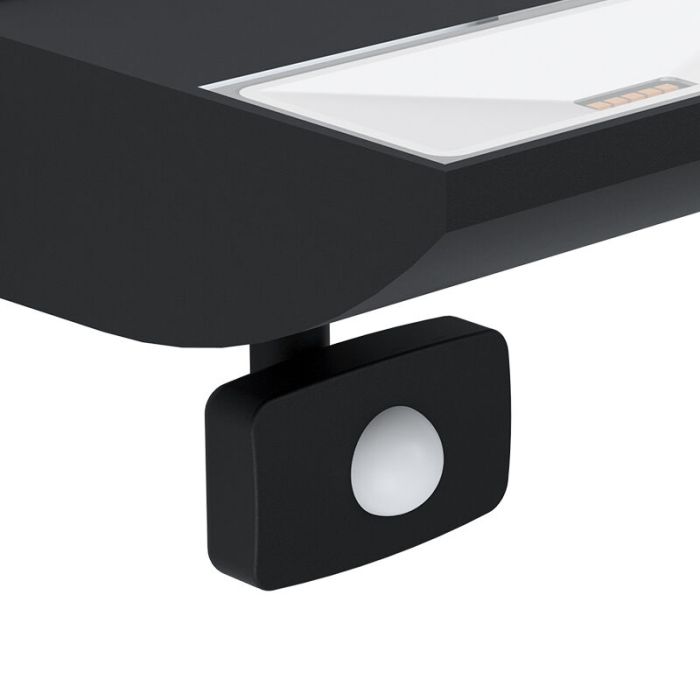 Applique da esterno con sensore di movimento nera in alluminio, Samuel, 10,5W, 3000K LED, IP44