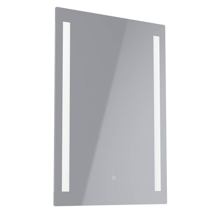 Specchio con luci grigio in vetro, Bibi, 6,1W, 4000K LED, IP44, con interruttore